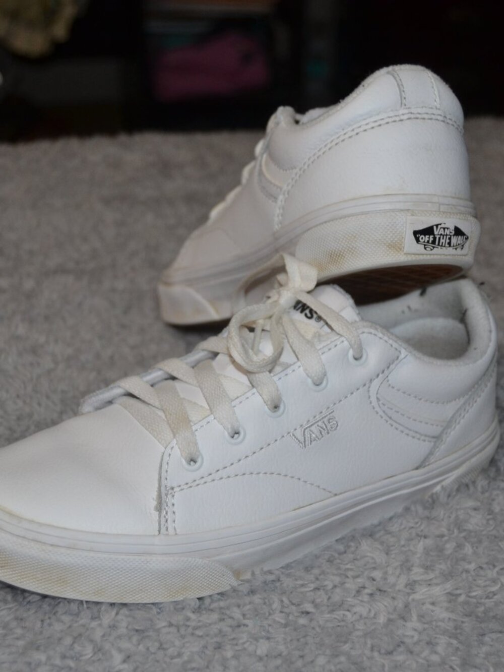 Vans Leather tennis shoes